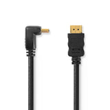 Nagy Sebességű HDMI ™ kábel Ethernet | HDMI™ Csatlakozó | HDMI™ Csatlakozó | 4K@30Hz | 10.2 Gbps | 1.50 m | Kerek | PVC | Fekete | Boríték