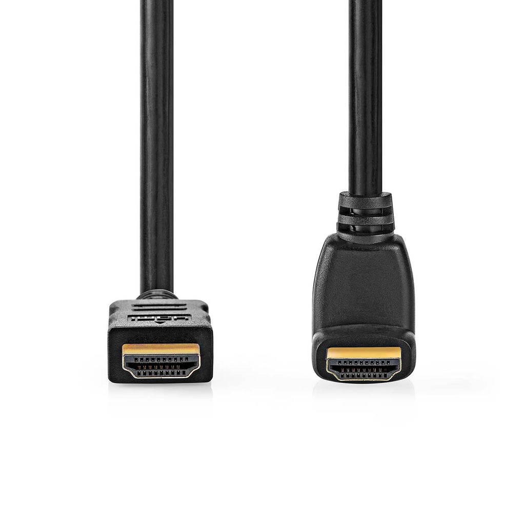 Nagy Sebességű HDMI ™ kábel Ethernet | HDMI™ Csatlakozó | HDMI™ Csatlakozó | 4K@30Hz | 10.2 Gbps | 1.50 m | Kerek | PVC | Fekete | Műanyag Zacskó