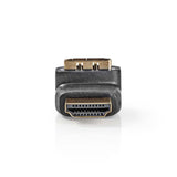 HDMI ™ adapter | HDMI™ Csatlakozó | HDMI™ Aljzat | Aranyozott | Könyök 270 ° | ABS | Fekete | 1 db | Műanyag Zacskó