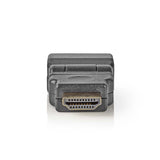HDMI ™ adapter | HDMI™ Csatlakozó | HDMI™ Aljzat | Aranyozott | Forgó | ABS | Fekete | 1 db | Műanyag Zacskó