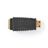 HDMI-adapter | HDMI Mini-csatlakozó - HDMI-aljzat | Fekete