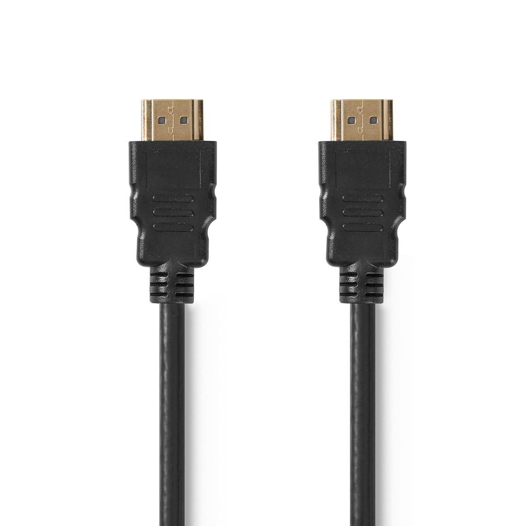 Nagysebességű HDMI ™ kábel Ethernet | HDMI™ Csatlakozó | HDMI™ Csatlakozó | 4K@30Hz | 10.2 Gbps | 1.00 m | Kerek | PVC | Fekete | Papírfüles