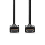 Nagy Sebességű HDMI ™ kábel Ethernet | HDMI™ Csatlakozó | HDMI™ Csatlakozó | 4K@30Hz | ARC | 10.2 Gbps | 30.0 m | Kerek | PVC | Fekete | Papírfüles