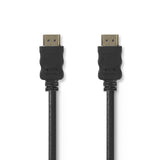 Nagysebességű HDMI ™ kábel Ethernet | HDMI™ Csatlakozó | HDMI™ Csatlakozó | 4K@30Hz | 10.2 Gbps | 5.00 m | Kerek | PVC | Fekete | Papírfüles
