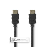 Nagysebességű HDMI ™ kábel Ethernet | HDMI™ Csatlakozó | HDMI™ Csatlakozó | 4K@30Hz | 10.2 Gbps | 5.00 m | Kerek | PVC | Fekete | Papírfüles