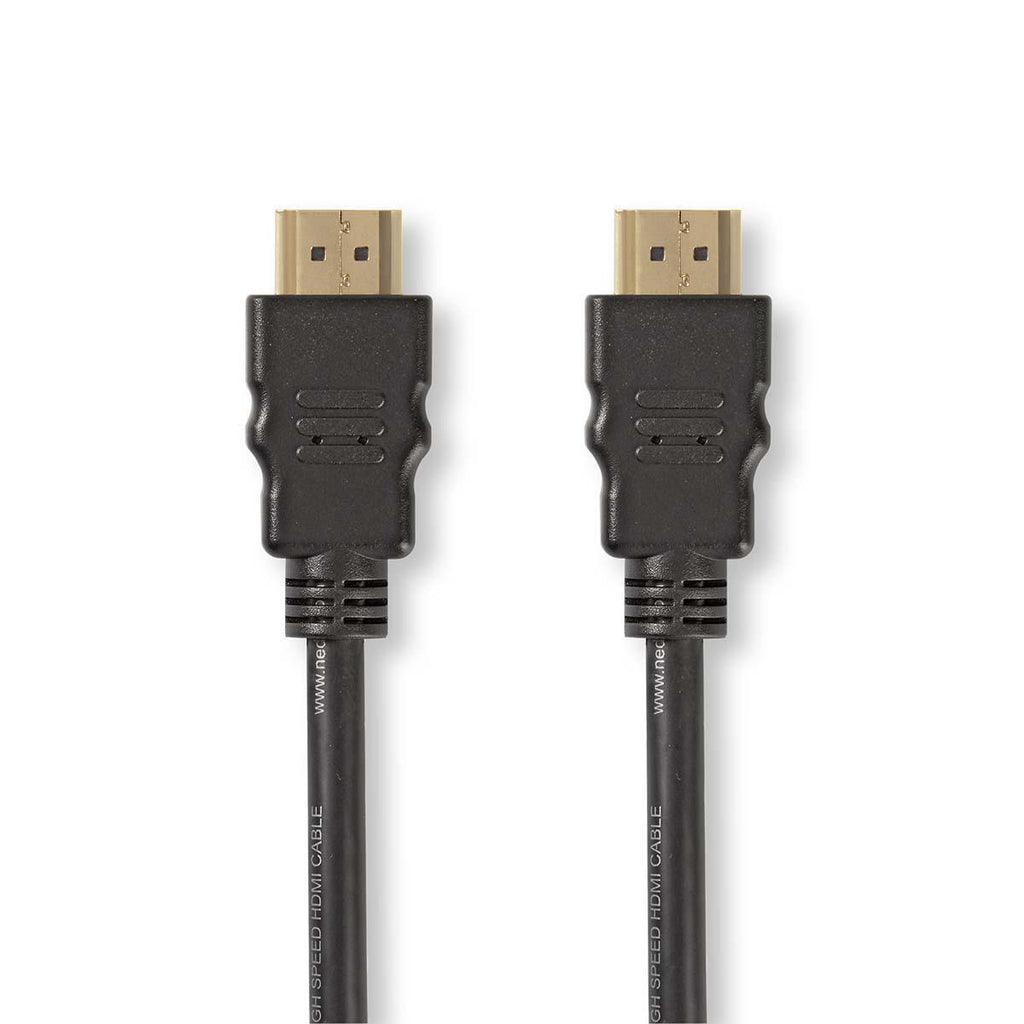 Nagysebességű HDMI ™ kábel Ethernet | HDMI™ Csatlakozó | HDMI™ Csatlakozó | 1080p@60Hz | 10.2 Gbps | 2.00 m | Kerek | PVC | Fekete | Papírfüles