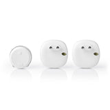 Vezeték nélküli csengő készlet | Hálózati Áramellátás | 220 - 240 V AC 50 Hz | 1x CR2032 | Hangerő: 80 dB | Jeltartomány: 300 m | IP44 | Állítható hangerő | 36 Dallam | 2 Vevő | Fehér