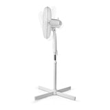 Álló Ventilátor | Átmérő: 400 mm | 3-sebességes | Oszcilláló | 40 W | Állítható magasság | Automatikus kikapcsolás időzítő | Távirányító | Fehér