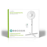Álló Ventilátor | Átmérő: 400 mm | 3-sebességes | Oszcilláló | 40 W | Állítható magasság | Automatikus kikapcsolás időzítő | Távirányító | Fehér