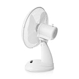 Asztali ventillátor | Hálózati Áramellátás | Átmérő: 300 mm | 35 W | Oszcilláló | 3-sebességes | Fehér