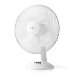 Asztali ventillátor | Hálózati Áramellátás | Átmérő: 400 mm | 45 W | Oszcilláló | 3-sebességes | Fehér