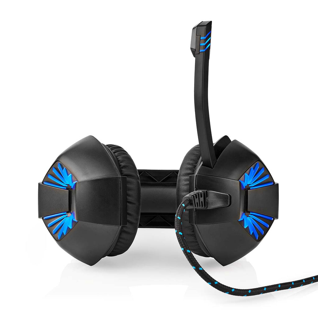 Gaming Headset | Teljes Fület Befedő Kialakítás | Stereo | USB Type-A / 2x 3.5 mm | Felhajtható Mikrofon | 2.20 m | LED