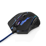 Gaming Mouse | Vezetékes | DPI_ 1200 / 1800 / 2400 / 3600 dpi | Állítható DPI | Gombok száma: 6 | Programozható gombok | Jobbkezes | 1.50 m | LED