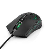 Gaming Mouse | Vezetékes | DPI_ 800 / 1200 / 2400 / 3200 / 4800 / 7200 dpi | Állítható DPI | Gombok száma: 7 | Programozható gombok | Jobbkezes | 1.50 m | RGB