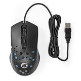 Gaming Mouse | Vezetékes | DPI_ 800 / 1200 / 2400 / 3200 / 4800 / 7200 dpi | Állítható DPI | Gombok száma: 7 | Programozható gombok | Jobbkezes | 1.50 m | RGB