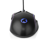 Gaming Mouse | Vezetékes | DPI_ 800 / 1200 / 2400 / 3200 / 4800 / 7200 dpi | Állítható DPI | Gombok száma: 6 | Programozható gombok | Jobbkezes | 1.50 m | LED