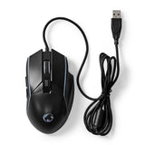 Gaming Mouse | Vezetékes | DPI_ 800 / 1200 / 2400 / 3200 / 4800 / 7200 dpi | Állítható DPI | Gombok száma: 6 | Programozható gombok | Jobbkezes | 1.50 m | LED