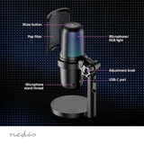 Játék Mikrofon | Alkalmas erre_ Asztal / Notebook | USB Type-A | Integrált kapcsoló | POP Filter-8