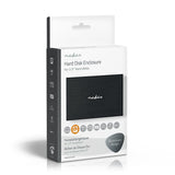 Merevlemezház | 2,5" | USB 3.1 | 6 Gbps | Alumínium | Fekete