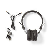 Vezeték nélküli On-ear fejhallgató | Maximális akkumulátor lejátszási idő: 15 hrs | Beépített mikrofon | Nyomás Vezérlés | Hangerő szabályozás | Fekete