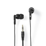 Vezetékes fülhallgató | 3.5 mm | Kábel hossz_ 1.20 m | Fekete