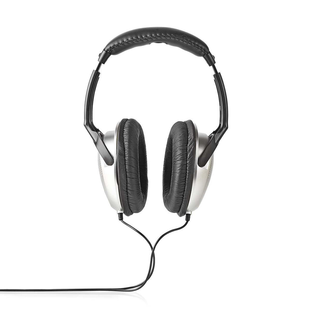 Over-Ear vezetékes fejhallgató | Kábel hossz_ 2.70 m | Hangerő szabályozás | Ezüst/Fekete