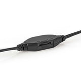 Over-Ear vezetékes fejhallgató | Kábel hossz_ 2.70 m | Hangerő szabályozás | Ezüst/Fekete