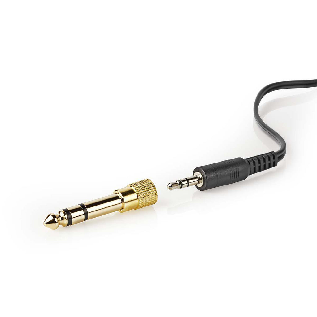 Over-Ear vezetékes fejhallgató | Kábel hossz_ 6.00 m | Hangerő szabályozás | Ezüst / Fekete