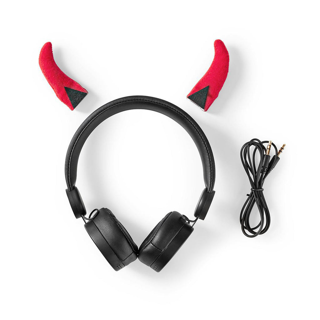 Vezetékes Fejhallgató | 1,2 m-es Kerek Kábel | Fülre Illeszkedő | Levehető Mágneses Fülek | Danny Devil | Fekete