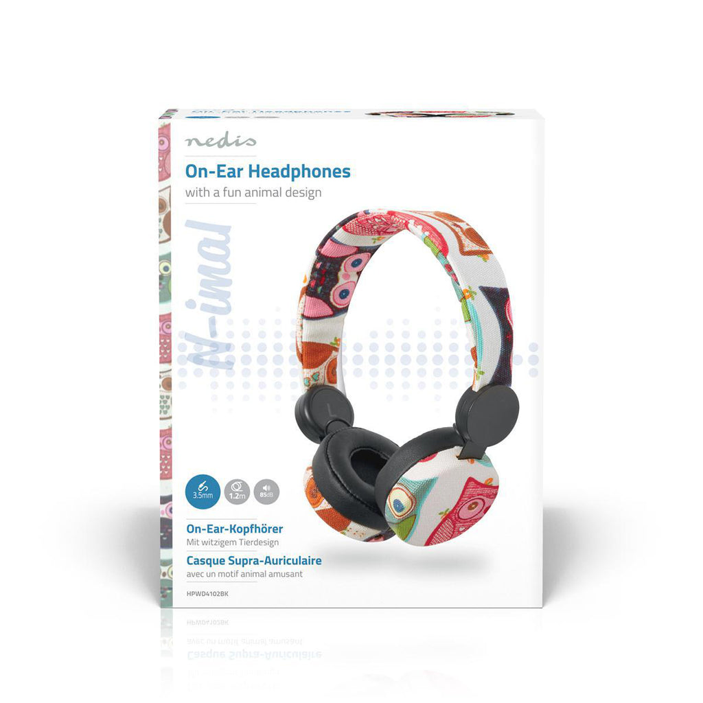 On-Ear vezetékes fejhallgató | 3.5 mm | Kábel hossz_ 1.20 m | 85 dB | Fekete