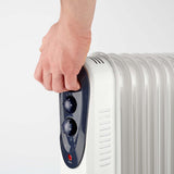 Mobile Olaj hűtő | 1000 / 1500 / 2500 W | 11 Uszony | Állítható hőmérséklet | 3 Hőbeállítások | Borulás ellen védett | Fehér