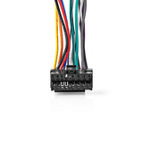 ISO adapter kábel | JVC | 0.15 m | Kerek | PVC | Műanyag Zacskó