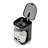 Kávéfőző | Maximális kapacitás: 0.25 l | Egyidejű csészék száma: 2 | Fekete