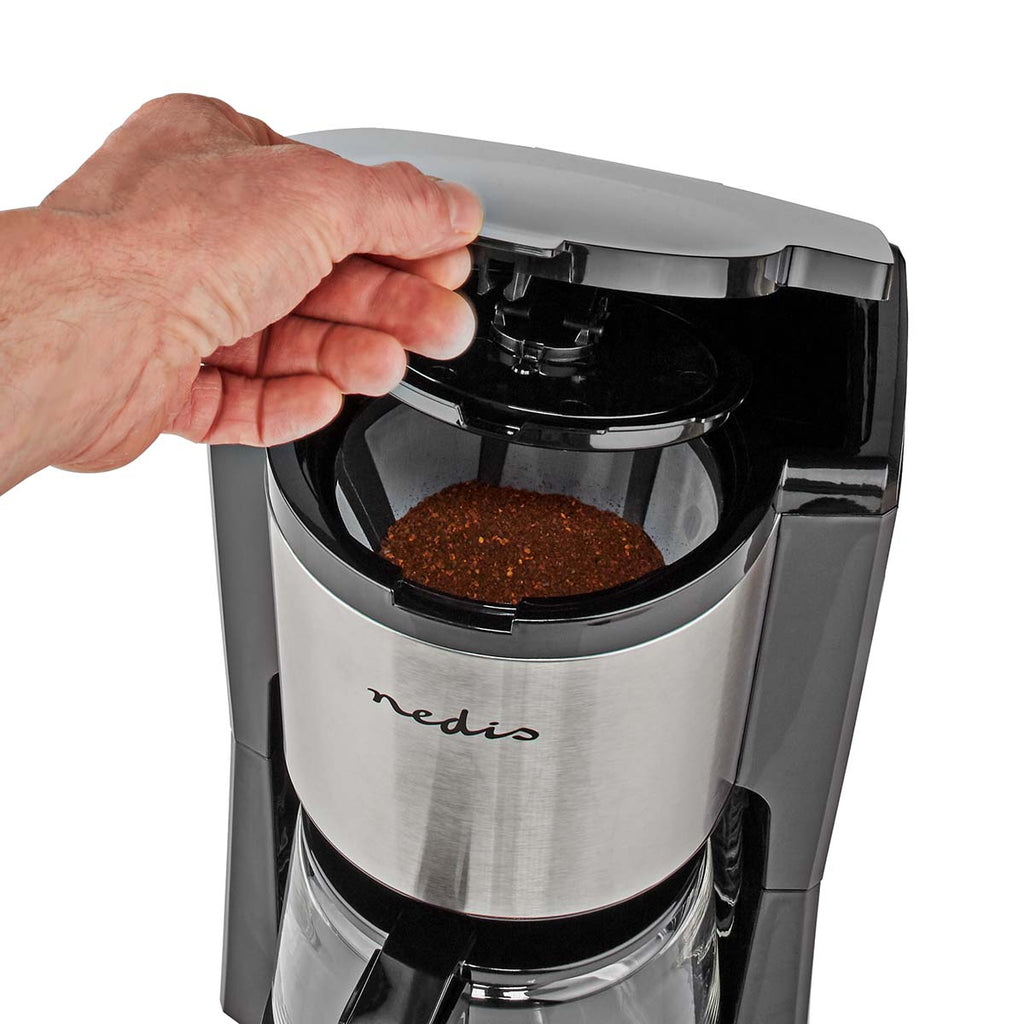 Kávéfőző | Maximális kapacitás: 1.5 l | Egyidejű csészék száma: 12 | Melegen tartó funkció | Ezüst / Fekete