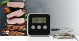 Hús Hőmérő | Időzítő / Riasztás | LCD Kijelző | 0 - 250 °C | Ezüst / Fekete