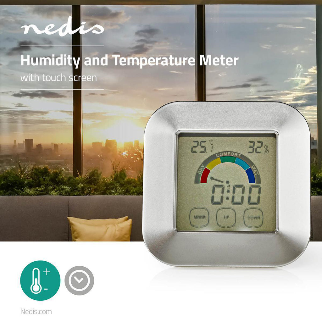 Páratartalom-mérő | Hőmérő | Óra | Érintőképernyő