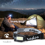 LED fejlámpa | Elemes Áramellátás / USB-áramellátású | 3.7 V DC | Elemmel | Újratölthető | Névleges fényáram: 180 lm | Világítás hatóköre: 20 m-1