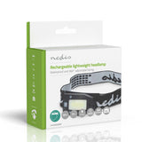 LED fejlámpa | Elemes Áramellátás / USB-áramellátású | 3.7 V DC | Elemmel | Újratölthető | Névleges fényáram: 180 lm | Világítás hatóköre: 20 m-11