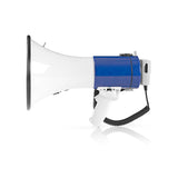 Megafon | 25 W | 1500 méteres Hatótávolság | Lecsatlakoztatható Mikrofon | Fehér / Kék