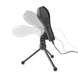 Vezetékes Mikrofon | Dupla Kondenzátor | Háromlábú Állvánnyal | USB