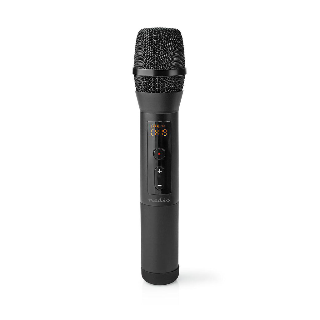 Vezeték nélküli mikrofon szett | 1 Mikrofon | Kardioid | 70 Hz - 13 kHz | 1000 Ohm | -95 dB | Hangerő szabályozás | Fekete