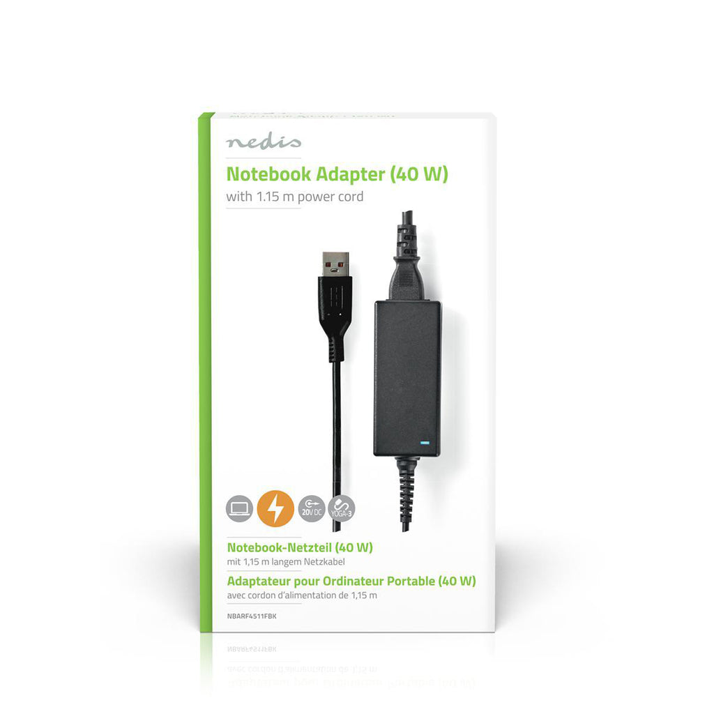 Notebook Adapter 40 W | YOGA-3 | 20 V / 2 A | LENOVO-hoz | Tápkábel Mellékelve