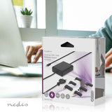 Notebook adapter | GaN | 65 W | 5 / 9 / 12 / 15 / 20 V DC | 2.4 / 3.0 / 3.25 A | Alkalmas erre_ Notebook / Okostelefon / Tablet | Euro / C-típus (CEE 7/16)-1