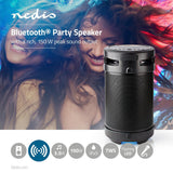 Bluetooth® Partyhangszóró | 3,5 Óra Lejátszási Idő | 150 W | IPX5 Vízálló | TWS | Fogantyú | Partyfények | Fekete