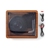 Lemezjátszó | 33 rpm / 45 rpm / 78 rpm | Szíj Hajtás | 1x Sztereo RCA | Bluetooth® | 9 W | Beépített (elő)erősítő | Barna/Fekete