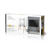 TV állvány Floor | 60 - 75 " | Maximális támogatott képernyő súly: 40 kg | Scandinavian Design | Borulás védett pánt | Pattanó zár | Acél / Alumínium | Fekete