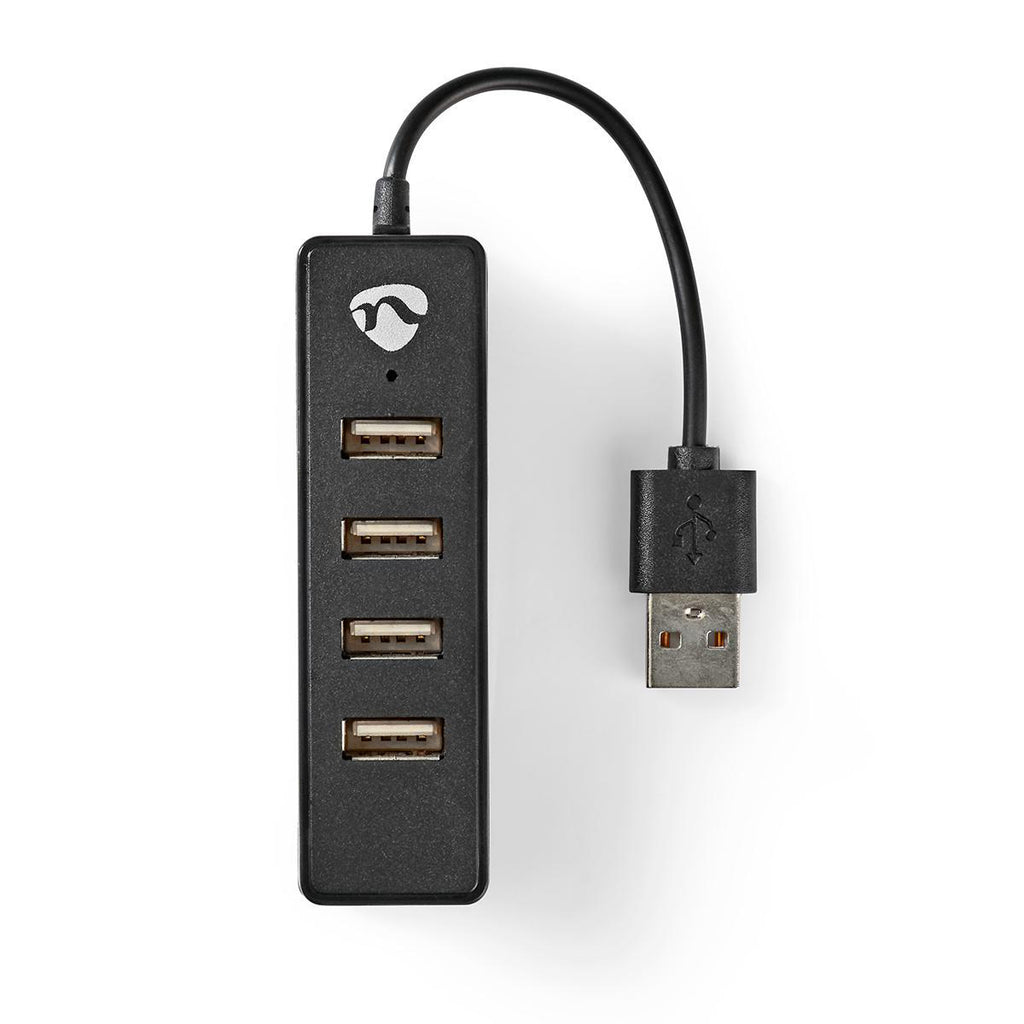 USB Hub | 4 Port | USB 2.0 | Fekete