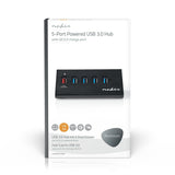 USB hub | 5-Port port(s) | QC3.0 / USB 3.2 Gen 1 | Hálózati Áramellátás / USB-áramellátású | 5 Gbps | 5x USB