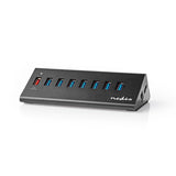 USB Hub | 8 Port | USB 3.0 Ellátású | QC3.0 | 5 Gbit/s