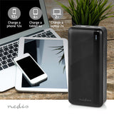 Hordozható töltő | 32000 mAh | 2.4 / 3.0 / 3.25 A | Kimenő csatlakozók száma: 2 | Kimeneti kapcsolat_ 1x USB-A / 1x USB-C™ | Bemenő csatlakozók: 1x Micro USB / 1x USB-C™ | PD3.0 45W / PD3.0 65W | Lítium-Polimer-8